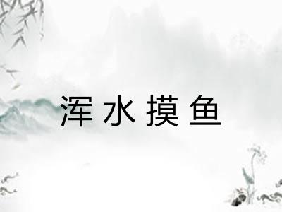 浑水摸鱼 浑水摸鱼