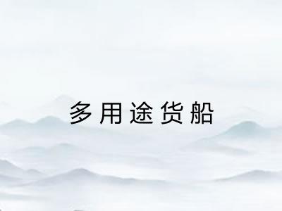 多用途货船 多用途货船