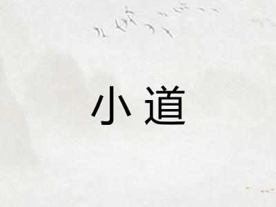 小道 小道