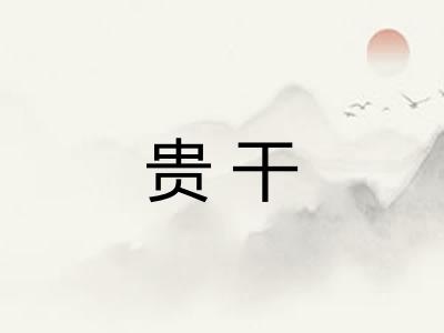贵干 贵干