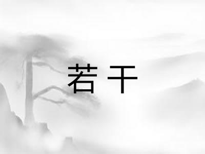 若干 若干