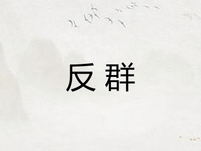 反群