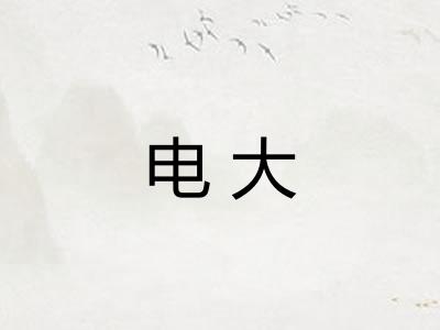 电大