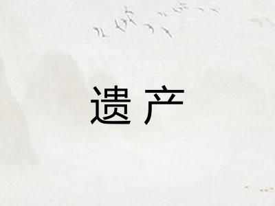 遗产 遗产