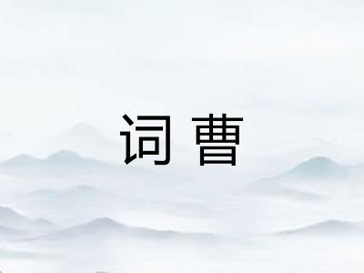 词曹