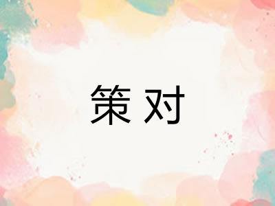 策对 策对
