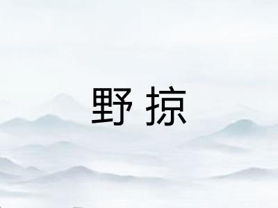 野掠