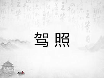 驾照