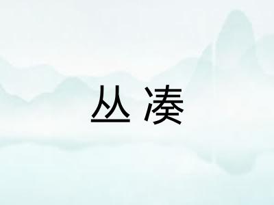 丛凑 丛凑