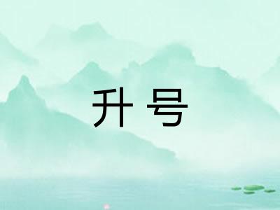 升号