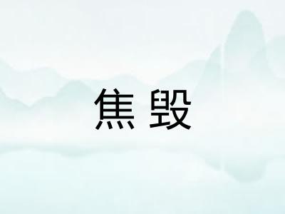 焦毁 焦毁