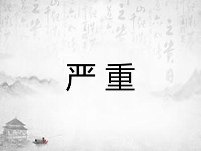 严重 严重