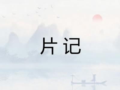 片记
