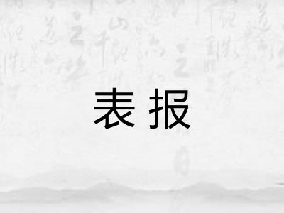 表报