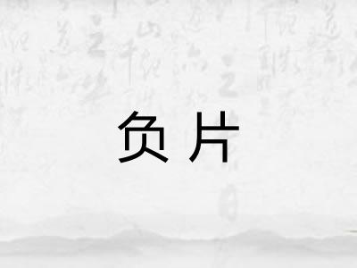 负片 负片