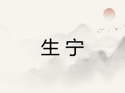生宁 生宁
