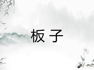 板子 板子