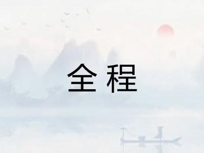 全程 全程