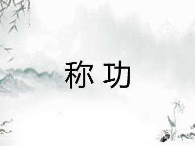 称功 称功