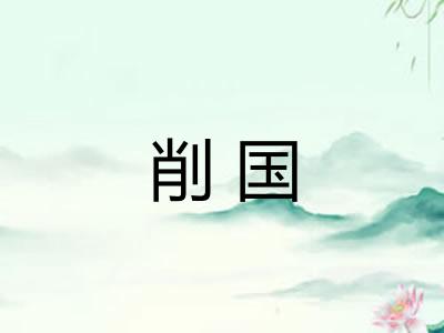 削国