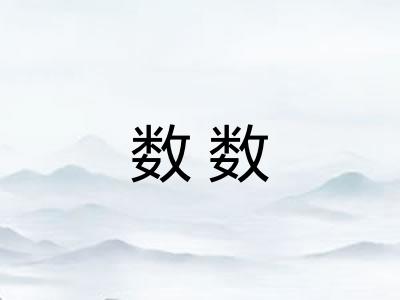 数数 数数