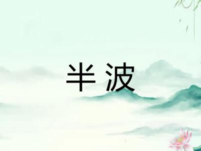 半波 半波