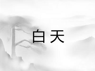白天 白天