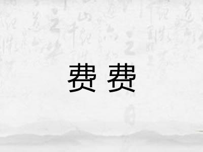 费费 费费