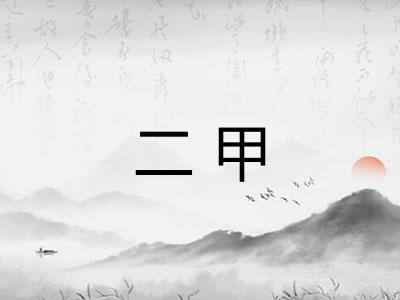 二甲 二甲