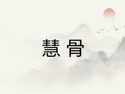 慧骨 慧骨