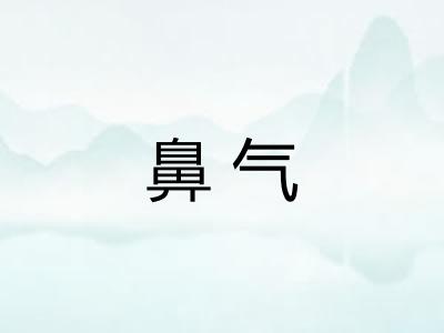 鼻气
