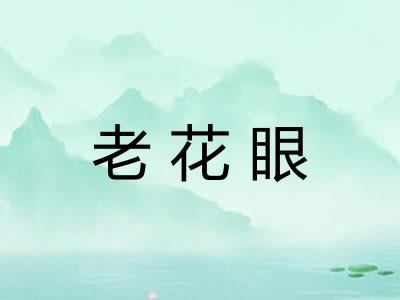 老花眼 老花眼