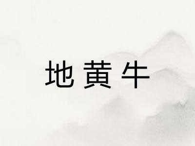 地黄牛
