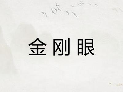 金刚眼