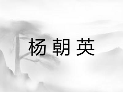 杨朝英 杨朝英