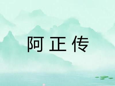 阿正传 阿正传