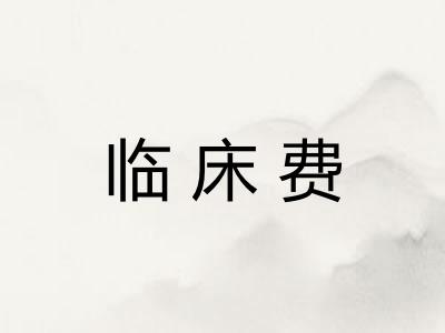 临床费