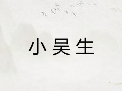 小吴生