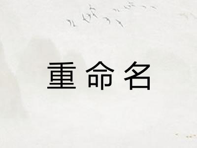 重命名 重命名