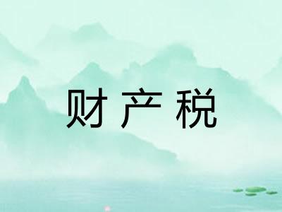 财产税