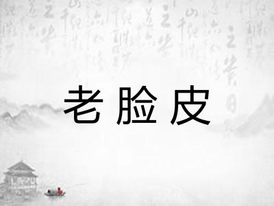 老脸皮