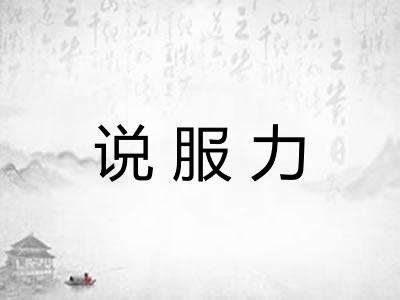 说服力