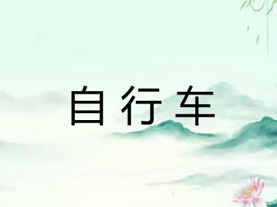 自行车 自行车