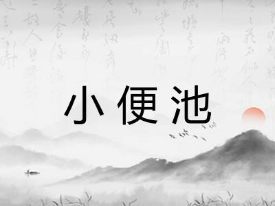 小便池