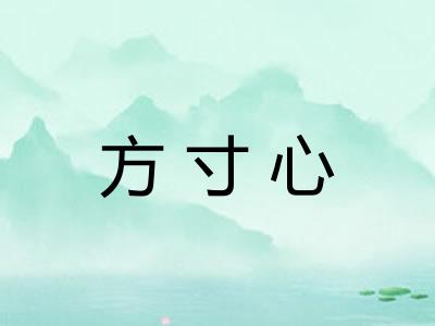 方寸心