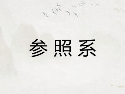 参照系 参照系