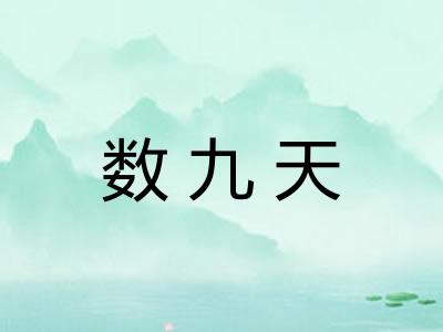 数九天