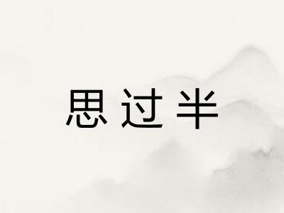 思过半