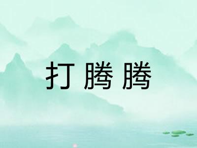 打腾腾 打腾腾