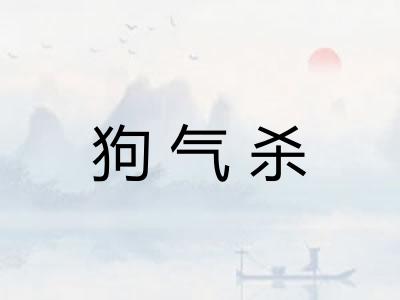 狗气杀 狗气杀